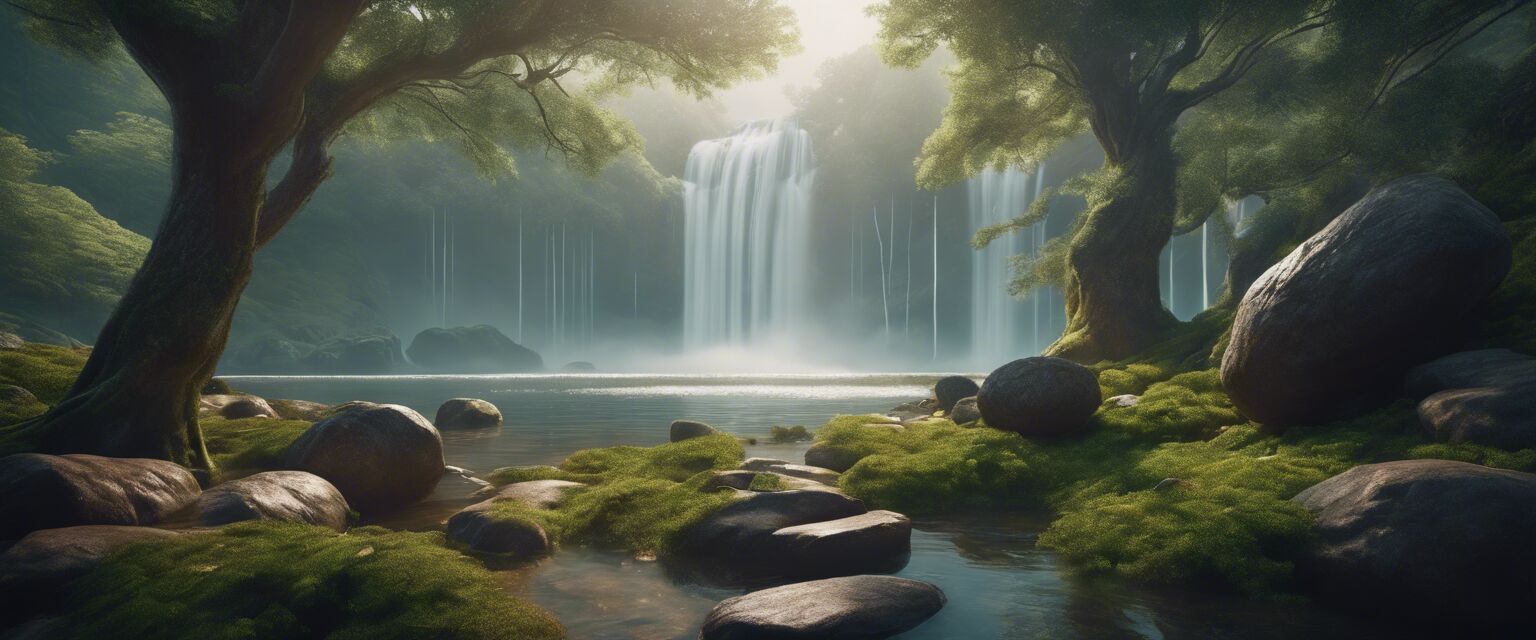 Tranquil setting representing emotional wellness