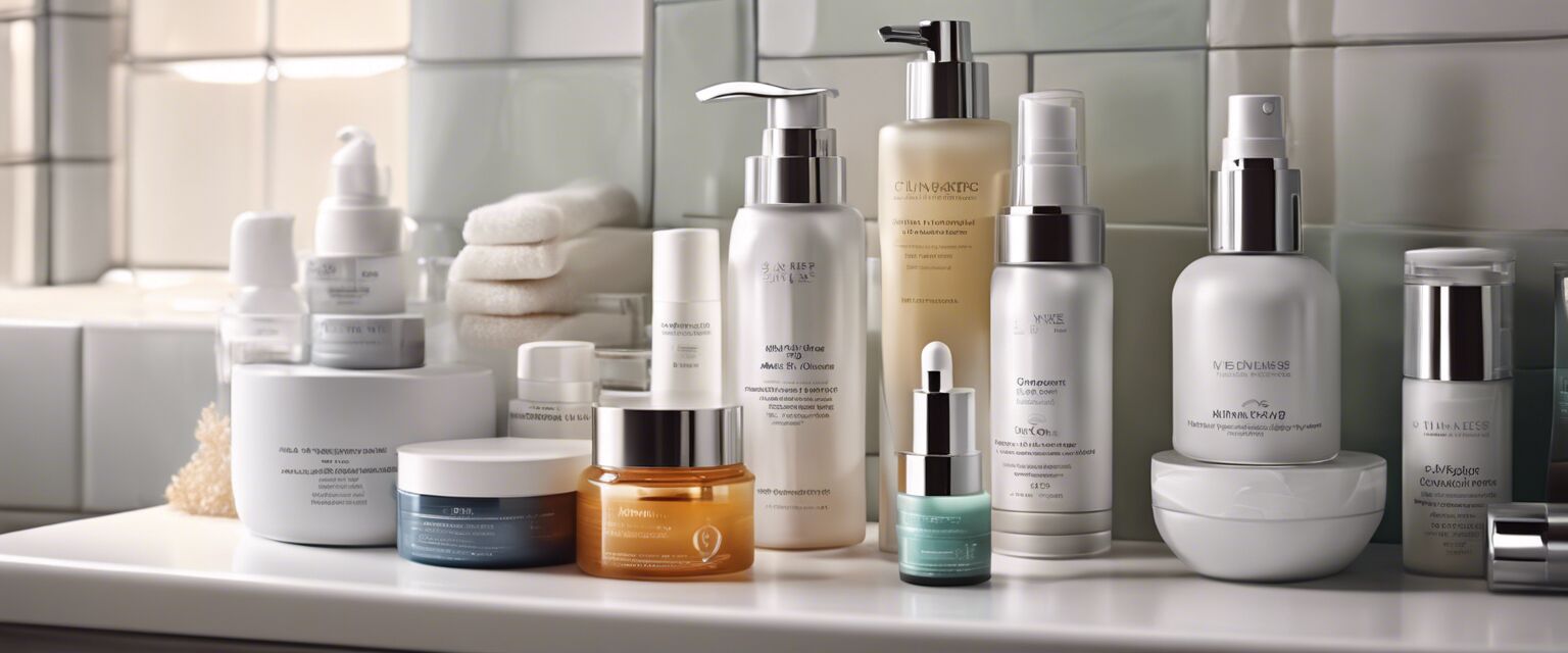 Skincare products collection